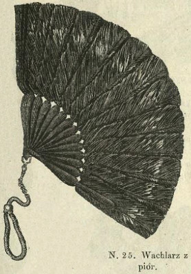 Wachlarz z piór, 1877   Feathered fan, 1877